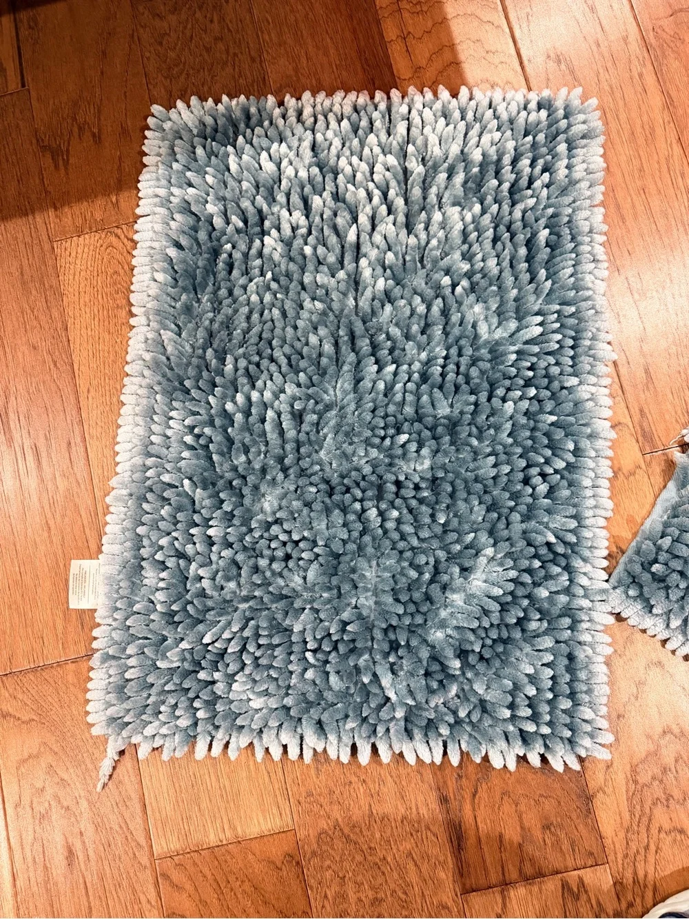 RACHEL Rachel Roy Plush Blue Shag Bath Mat Set
